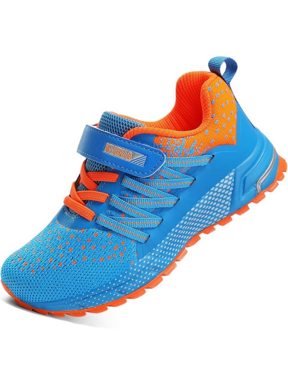 Kids Boys Girls Blue Orange Breathable Non Slip Tennis Running Sneakers Shoes